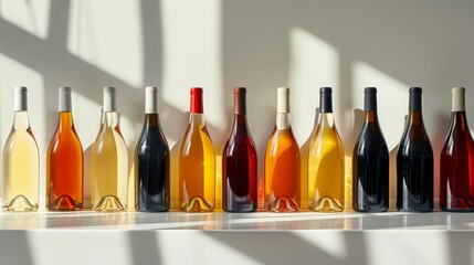A pack of unbranded bottled alcoholic drinks for sampling purposes, Generated by AI