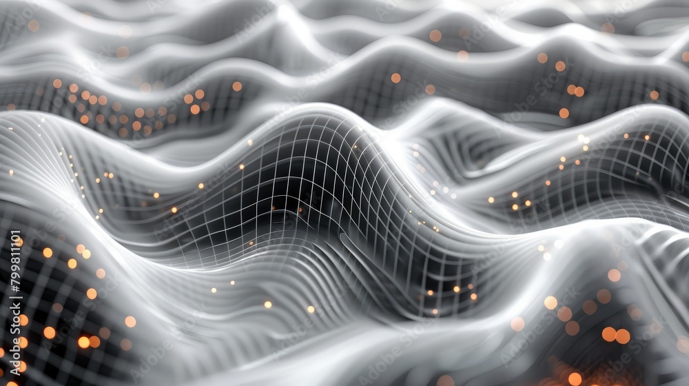 Aufkleber 3d render Design a dynamic presentation background with a kevlar texture, abstract wave pattern, infused with elements of modern design. Generative AI.