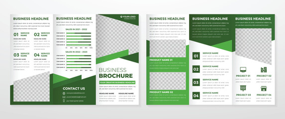 brochure template design with modern and minimalist style	