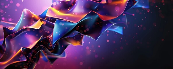 3D Violet Abstract Background
