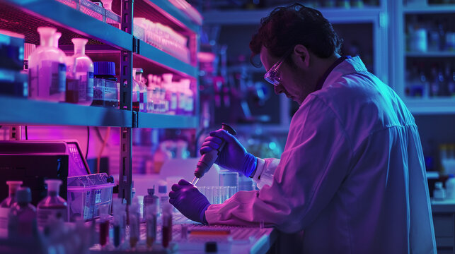 Describe a day in the life of a microbial geneticist working on the forefront of CRISPR technology