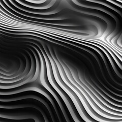 Abstract Monochrome Waves