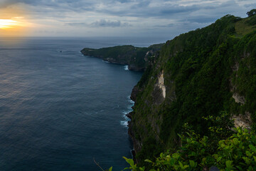 Cliffside Ocean View at Dusk Nusa Penida