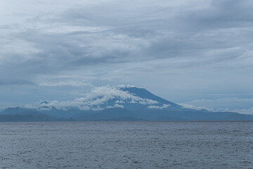 Mount Batur View from Nusa Penida, Bali