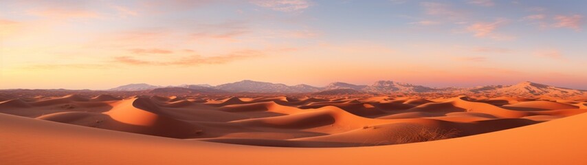 Fototapeta na wymiar Breathtaking desert landscape at sunset