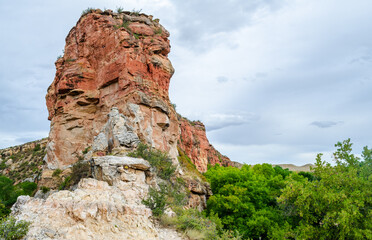 Fototapeta premium Ayres Natural Bridge Park in Wyoming
