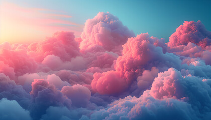Sweet style clouds background - 799829159