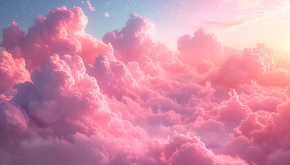 Sweet style clouds background - 799829518