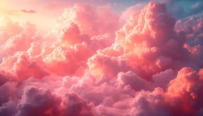 Sweet style clouds background - 799829584