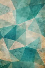 Aqua and Tan Abstract geometric pattern background