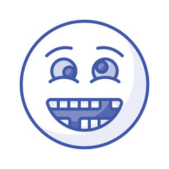 Visually perfect dumb emoji icon design, easy to use and download