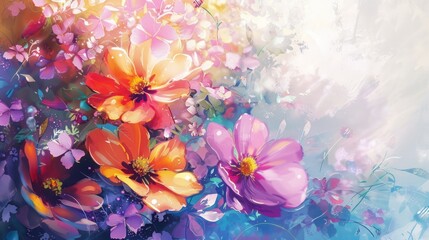 Obraz na płótnie Canvas Abstract background beautiful Flowers