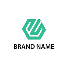 Letter E Hexagon Logo