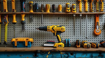 Assortment of quality power tools for efficient layout and construction projects
