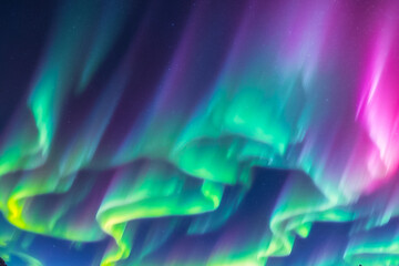 Northern Lights, Beautiful Colors and Shining Lights