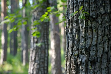 Obraz premium Discover the vital role of oldgrowth forests in biodiversity and climate protection. Concept Biodiversity, Climate Protection, Old-growth Forests, Conservation Efforts, Ecosystem Services