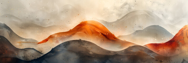 Fototapeta premium Serene Earth Canvas - Minimalist Abstract Art