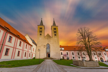 Premonstratensian Monastery from 12th century. Milevsko, Czech Republic.