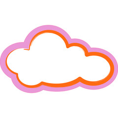 Playful Cloud Brush Sign
