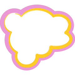 Playful Cloud Brush Sign