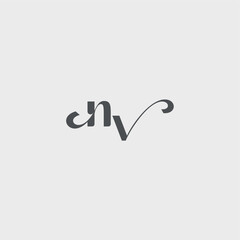 beauty monogram initial logo simple and minimalism NV Classy black fashion letter