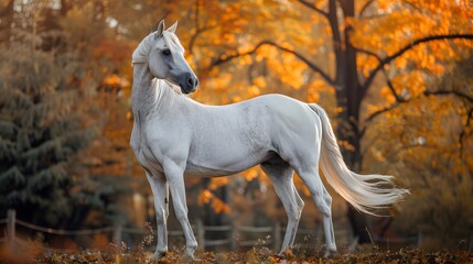 Obraz na płótnie Canvas Arabian Horse, Bavaria, Germany, 8k Wallpaper
