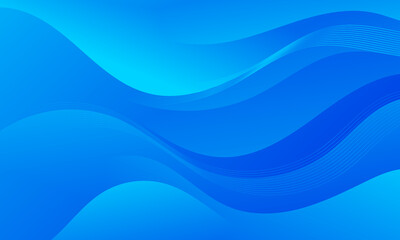 Captivating Blue Waves. Infuse your digital creations with creativity using this abstract background. The blue gradient waves create a captivating visual impact for websites, flyers, posters