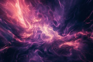 Cosmic Energy Swirl in Pink Nebula
 - obrazy, fototapety, plakaty