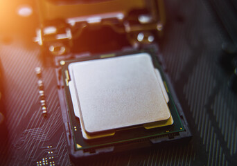 AI chip in the computer mainboard.