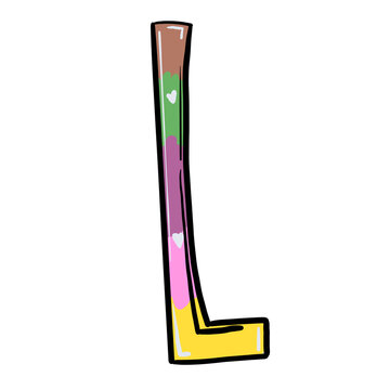 recommend clip art: Letter L Colorful Scripted handwriting font styled graphic design PNG clipart image with transparent background alphabet png