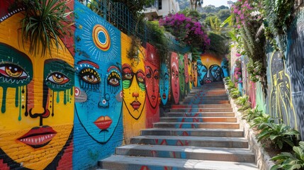 Street Art: Capture vibrant street art and graffiti in urban settings.