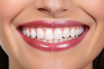 Gum Contouring: Before-and-after image of a patient's smile enhancement through gum contouring, reshaping the gumline for a more balanced appearance.