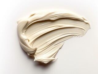 Anti Aging Moisturizing cream or mask Smudge Isolated on White.