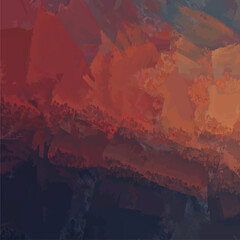 blended abstract brush stroke effect image file gradient dark blue green red orange ashes color wall mural background backdrop left