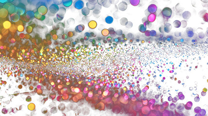 glitter. front view. on transparent background