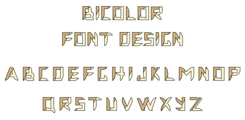 Asian style Golden Font Design isolated white background. Modern Geometrical Chinese Alphabet Template. Y2K vector aesthetic symbols set can used Typography inscription Design. EPS 10 