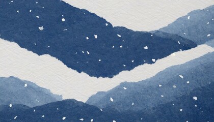 冬、雪をイメージした背景（和、和紙、和風イメージの背景素材）
