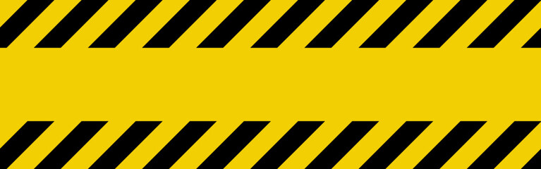 black and yellow caution tape vector design