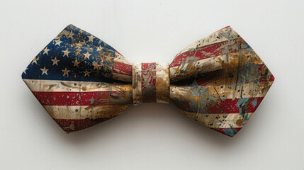 Retro-Styled Tie with American Flag Design