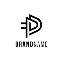 Sleek and modern letter PD logo vector for sophisticated branding
