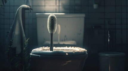 Toilet Brush 8K Realistic Lighting Unreal Engine

 - obrazy, fototapety, plakaty