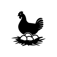 Hen and Nest Icon
