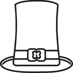 st patrick day hat, pictogram