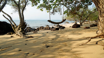 scenic beach at koh thalu island