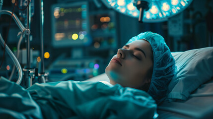 Surgical patient in operating room