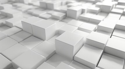 White glow mosaic graphics 3d template as background