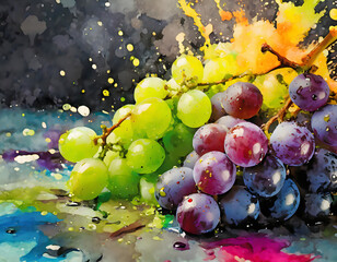 Lively grapes
