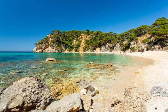Alonaki Fanariou beach in Greece	