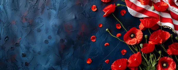 The Solemnity of Poppies on Memorial Day, Reflecting Sacrifice and Remembrance © artefacti
