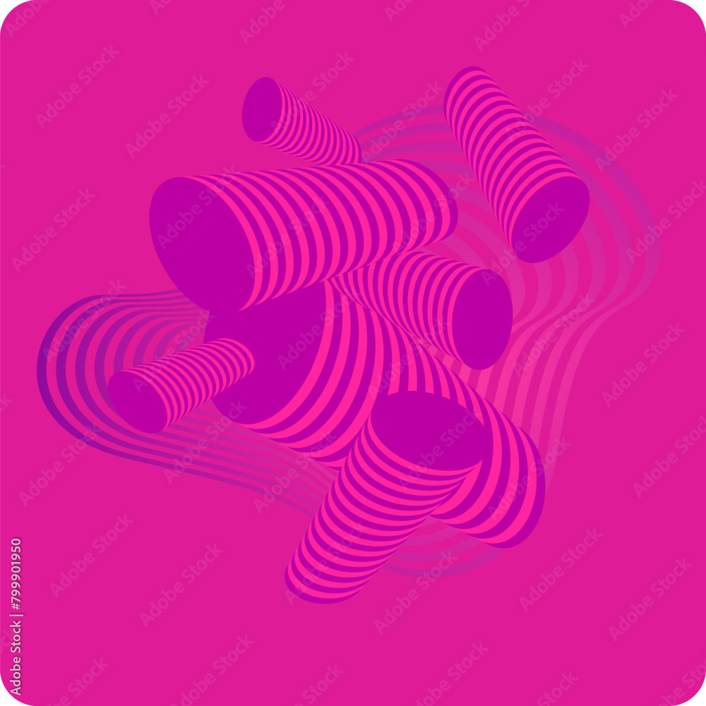 Poster vector abstract background with dynamic waves and lines. illustration suitable for design